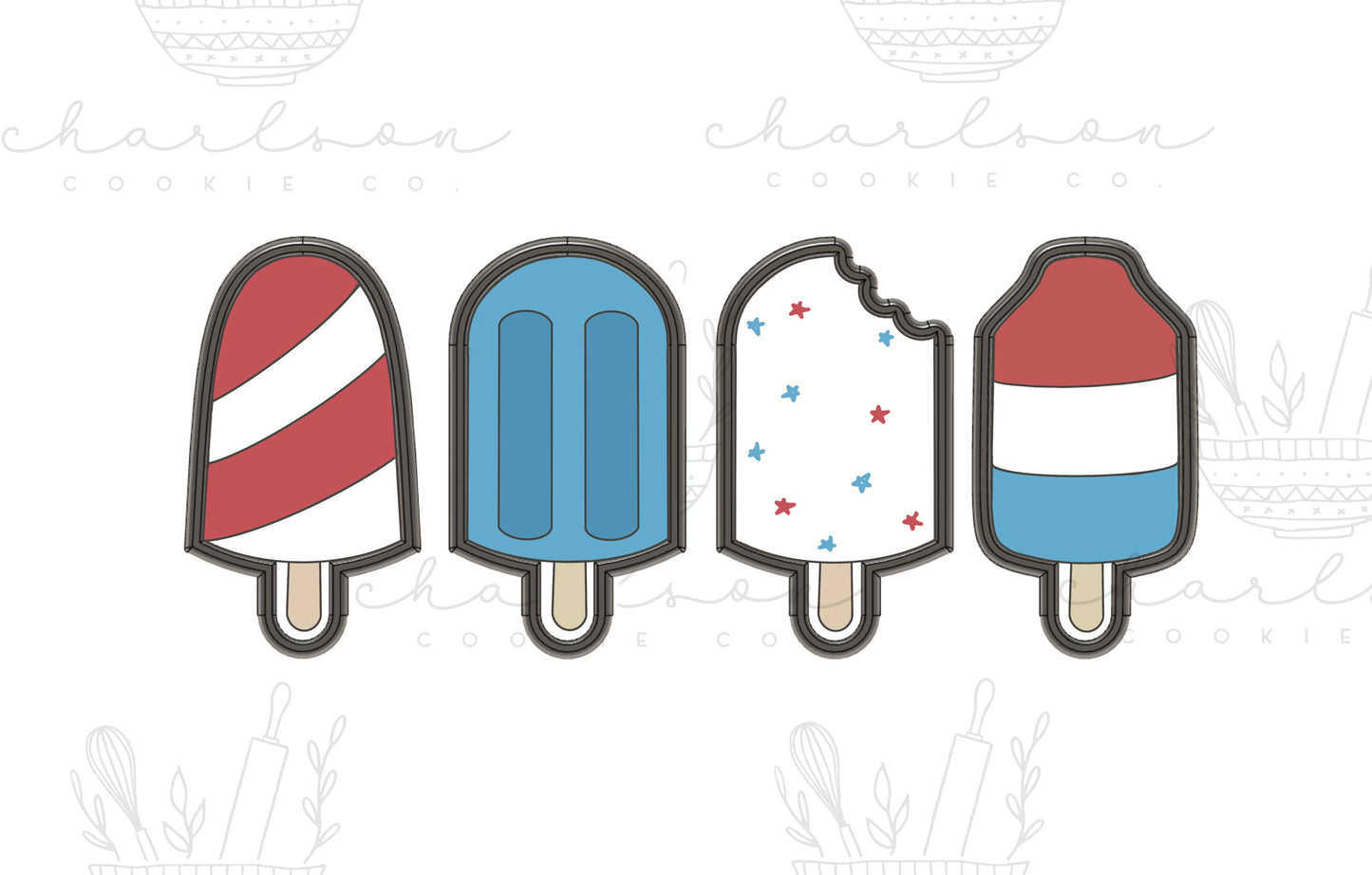 Ice pops no. 2 cookie cutter