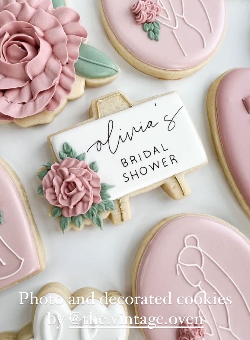 Sign cookie cutter