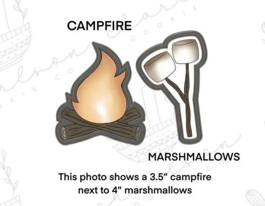 Campfire cookie cutter