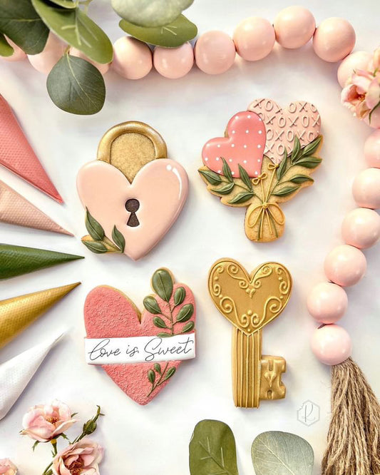 Kirkie Kookies - "Love Is Sweet" class cookie cutters