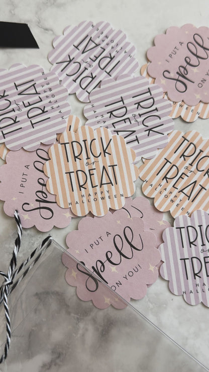 I put a spell on you / Trick or treat - includes 3 halloween designs - print template / Instant digital download