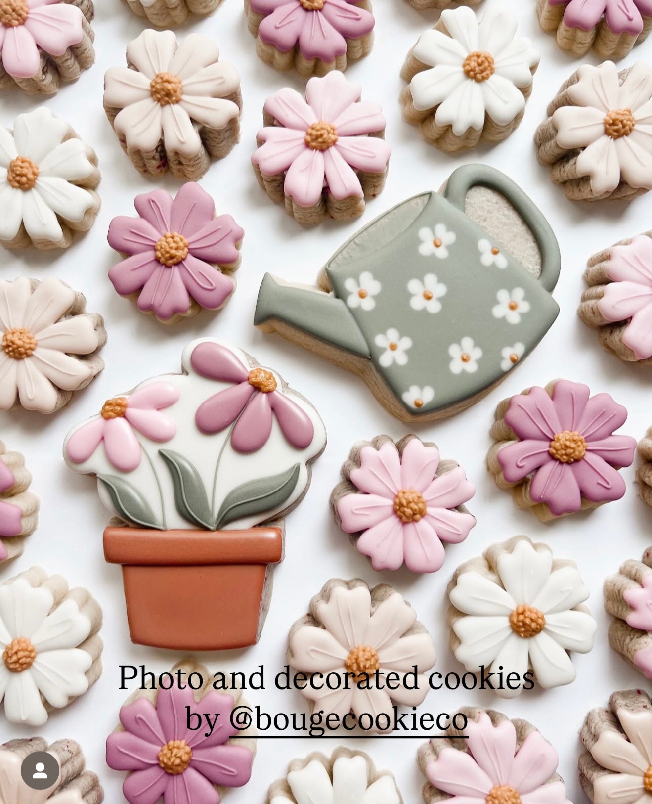 Flower pot cookie cutter
