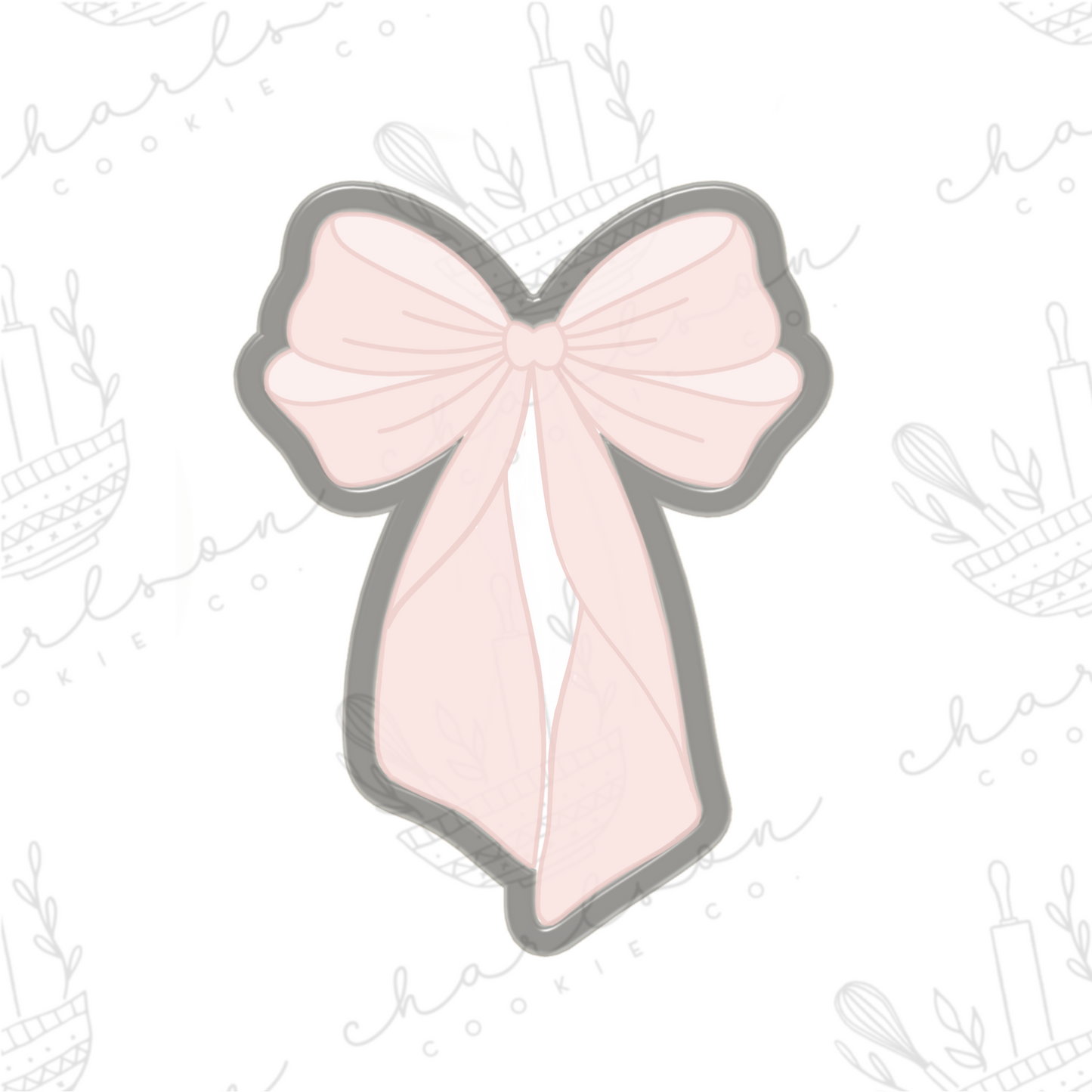 Bow no. 9 cookie cutter