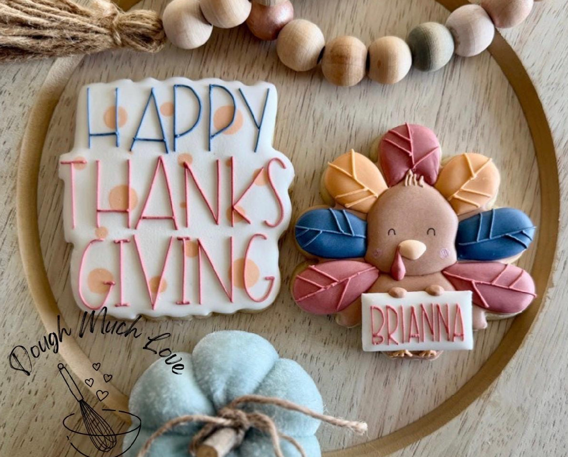 Happy thanksgiving cookie cutters