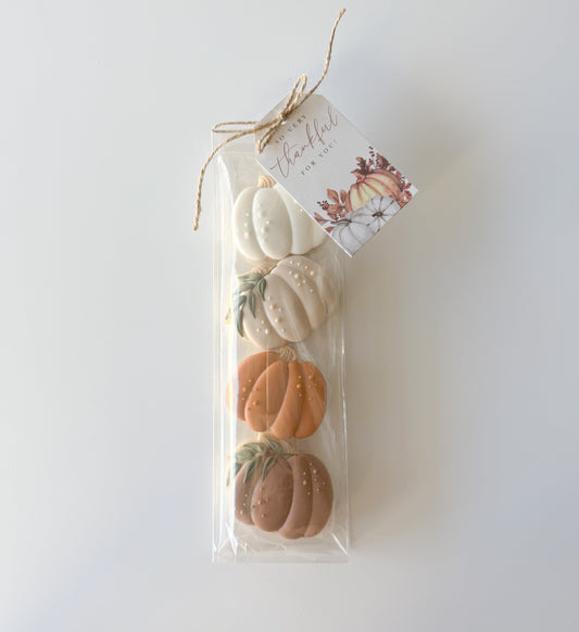 Mini Pumpkins (4pc) (Thanksgiving presale cookies 2024)