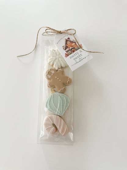 Gingerbread man - 4pc mini cookies set (Christmas Presale 2025 - Local pickup ONLY)