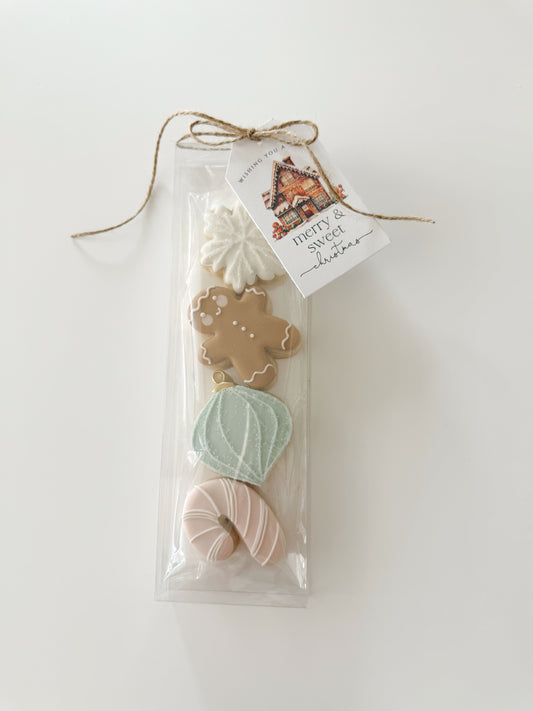 Gingerbread man - 4pc mini cookies set (Christmas Presale 2025 - Local pickup ONLY)