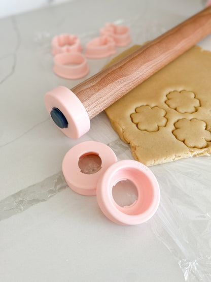 Rolling pin guide set 2 / compatible with Joseph Joseph rolling pin (color may vary)