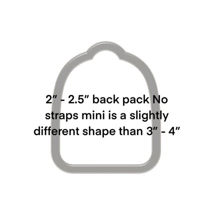 Back pack cookie cutter