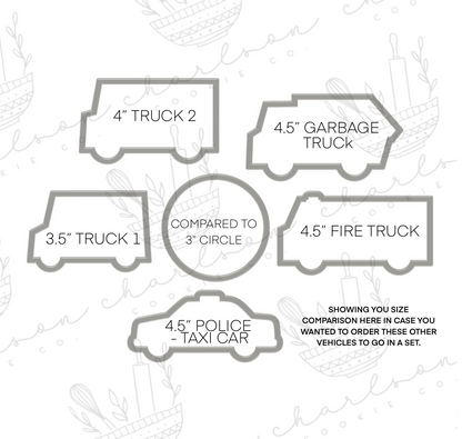 Garbage / Recycling truck cookie cutter