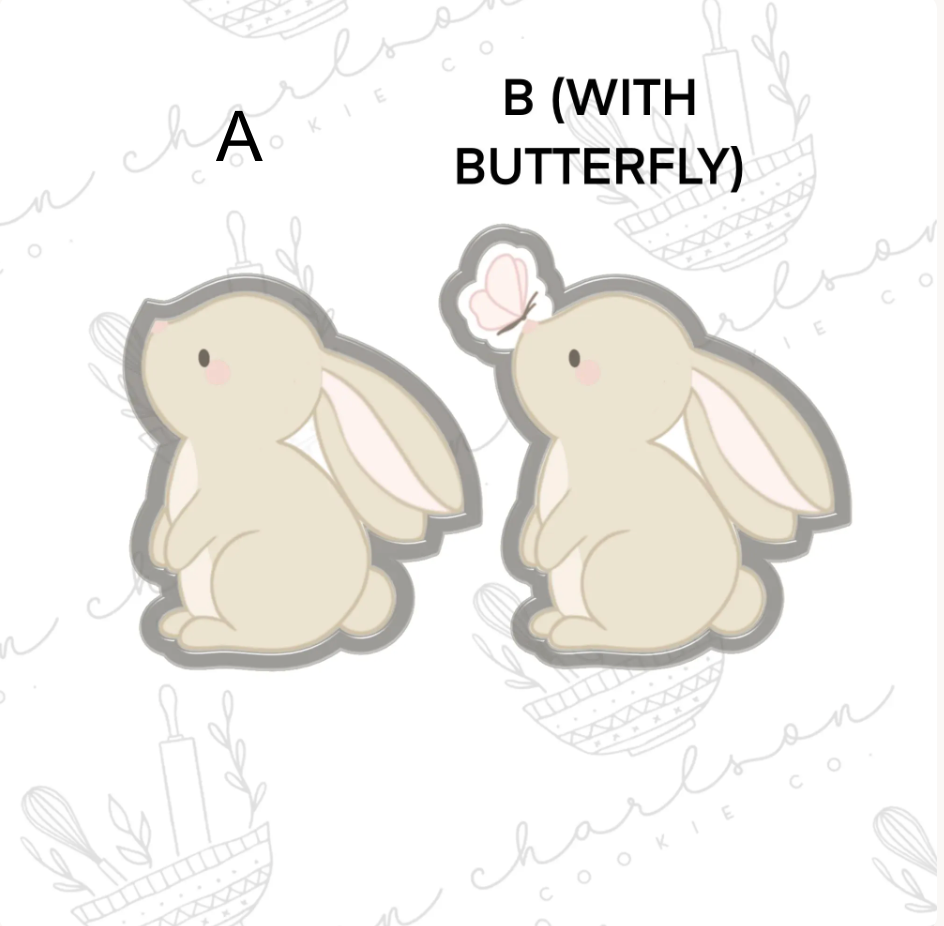Bunny no. 4 cookie cutter (k_sweetdesigns)