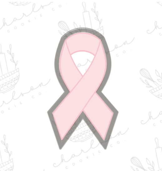 Awareness ribbon cookie cutter