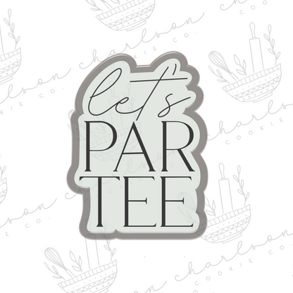 Let's par tee cookie cutter