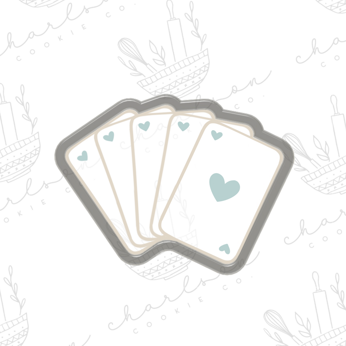 Playing cards cookie cutter