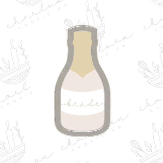 Champagne bottle no. 2 cookie cutter