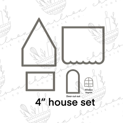 Gingerbread house / build your own house cookie cutter