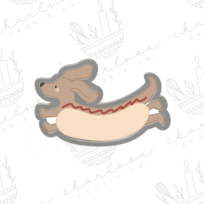 Weiner dog cookie cutter (Bougecookieco)