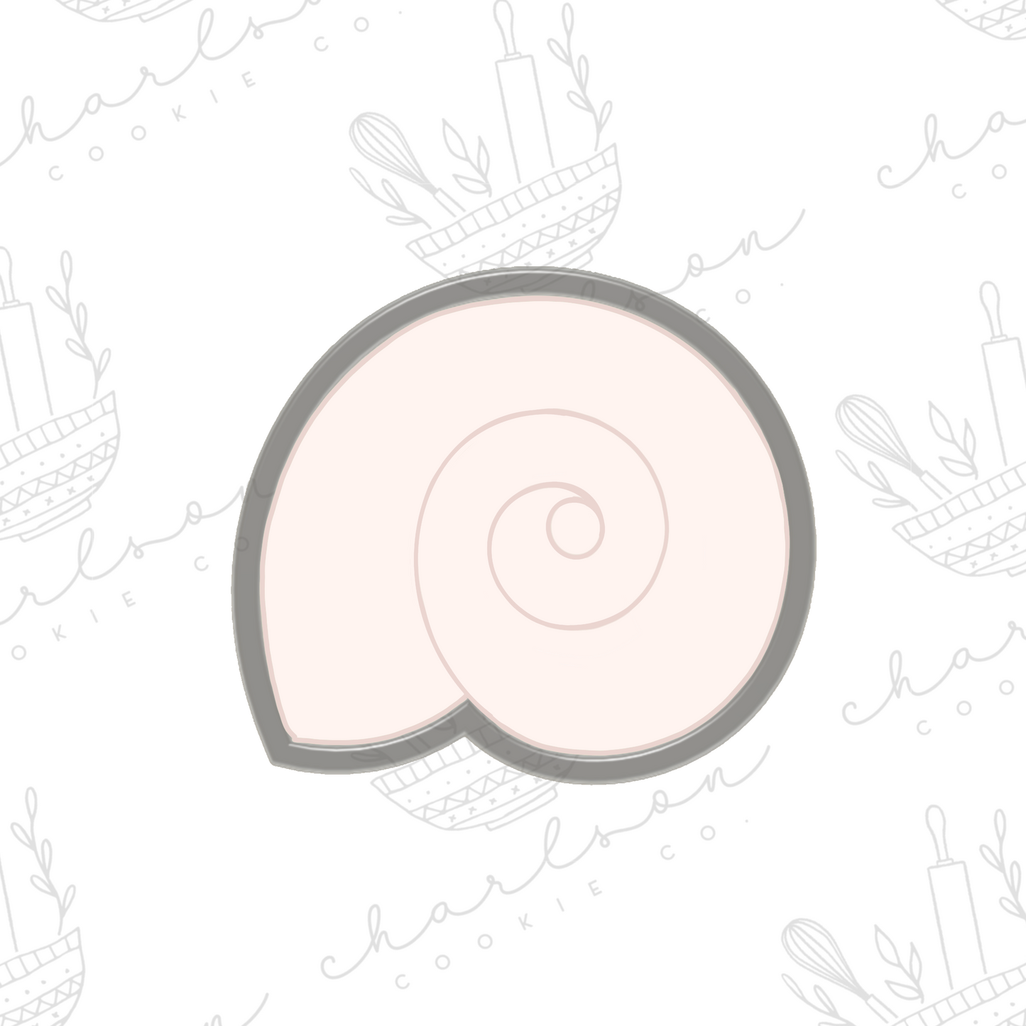 Moon shell cookie cutter