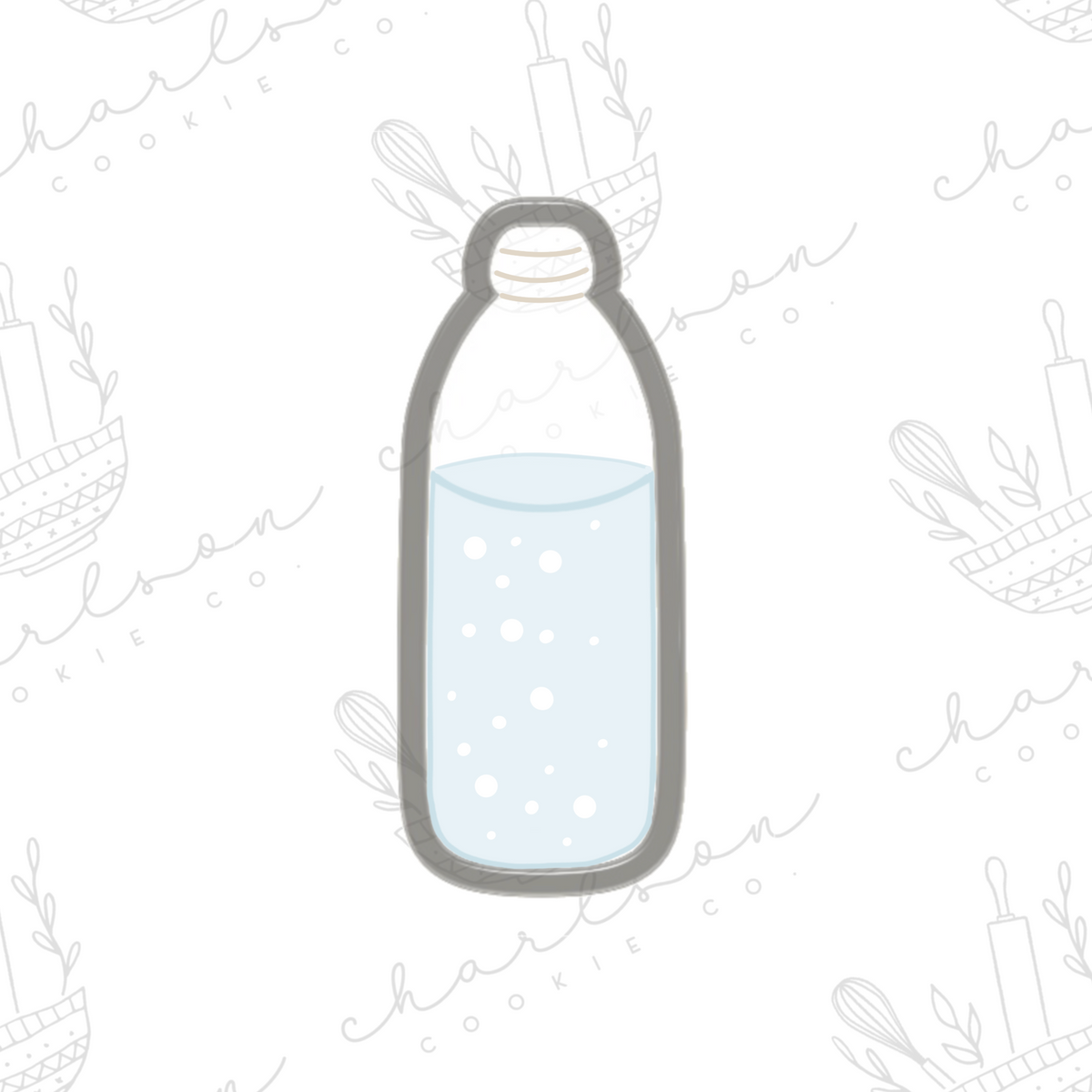 Water bottle cookie cutter