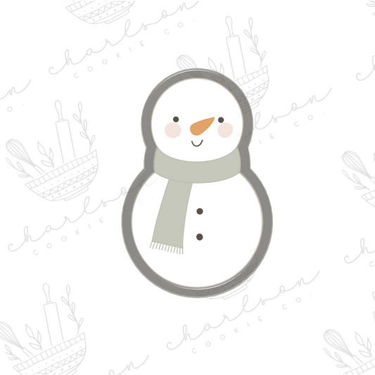 Snowman no. 3 cookie cutter