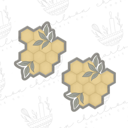 Floral honeycomb cookie cutter