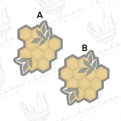 Floral honeycomb cookie cutter