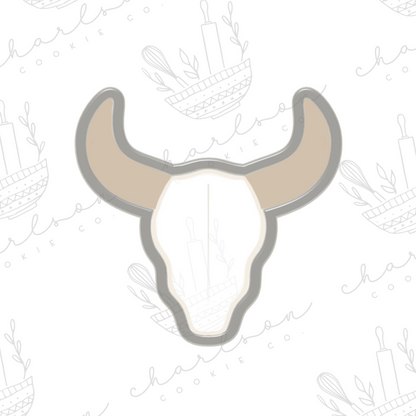 Bull skull cookie cutter