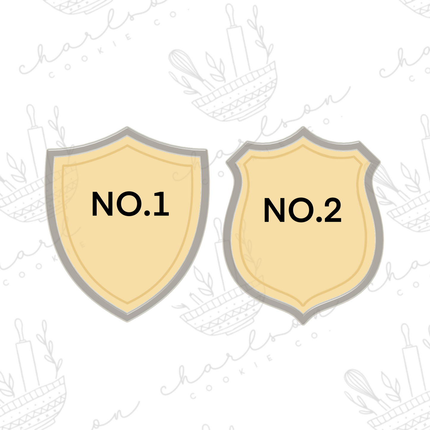 Badge cookie cutter