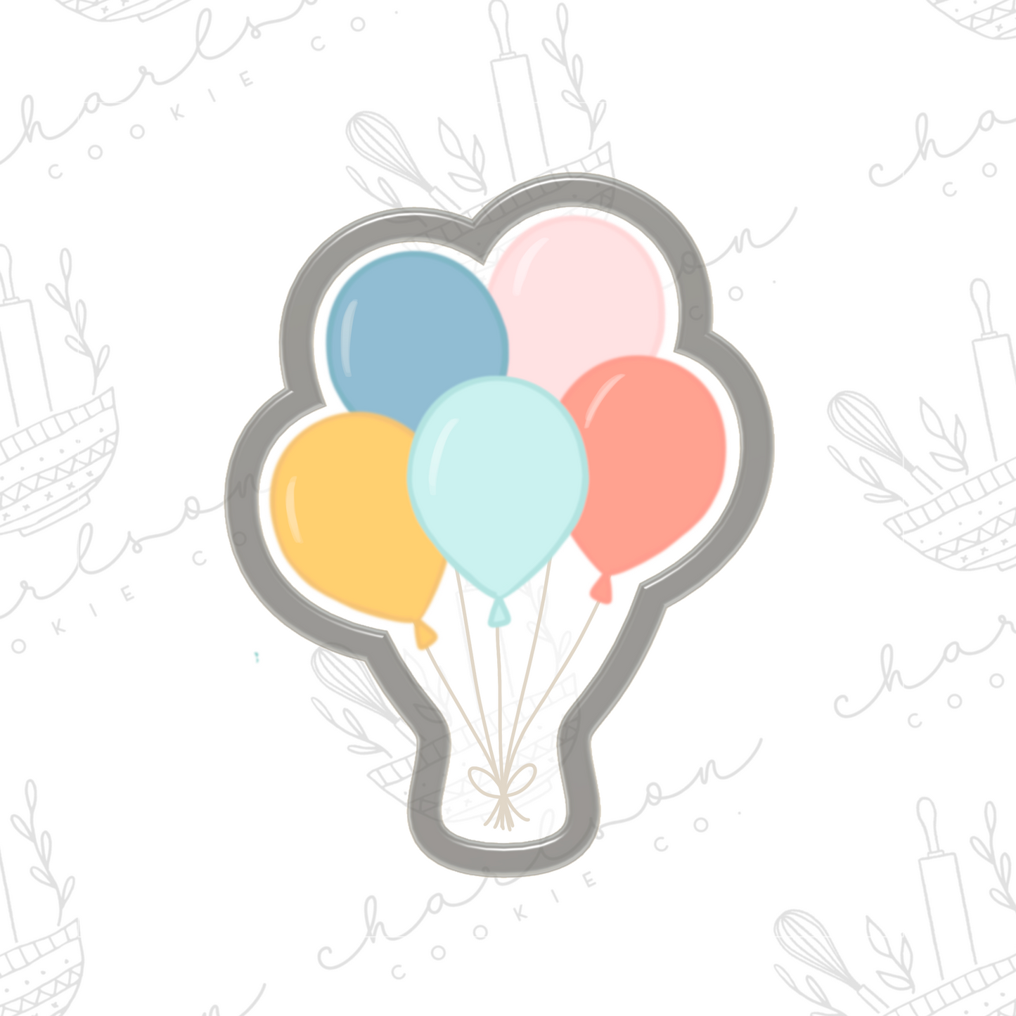 Balloons no. 5 cookie cutter