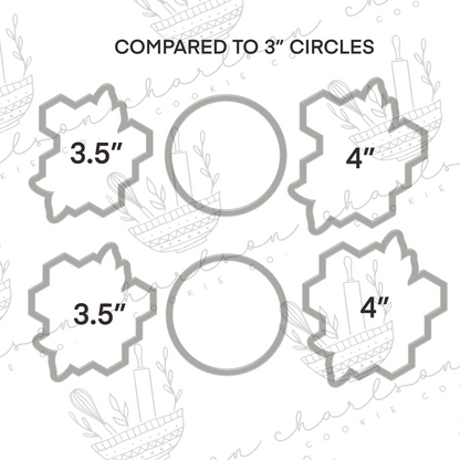 Floral honeycomb cookie cutter