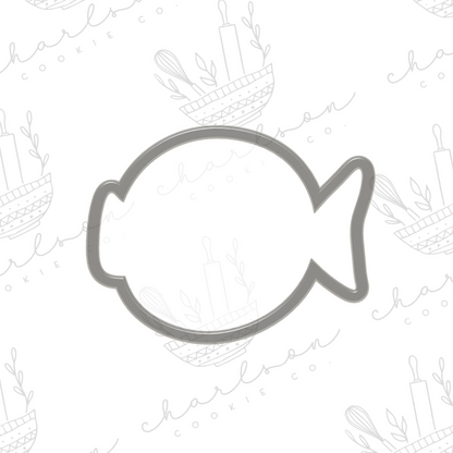 Blowfish cookie cutter (Linen & Gray)