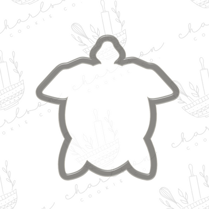 Sea turtle cookie cutter (Linen & Gray)