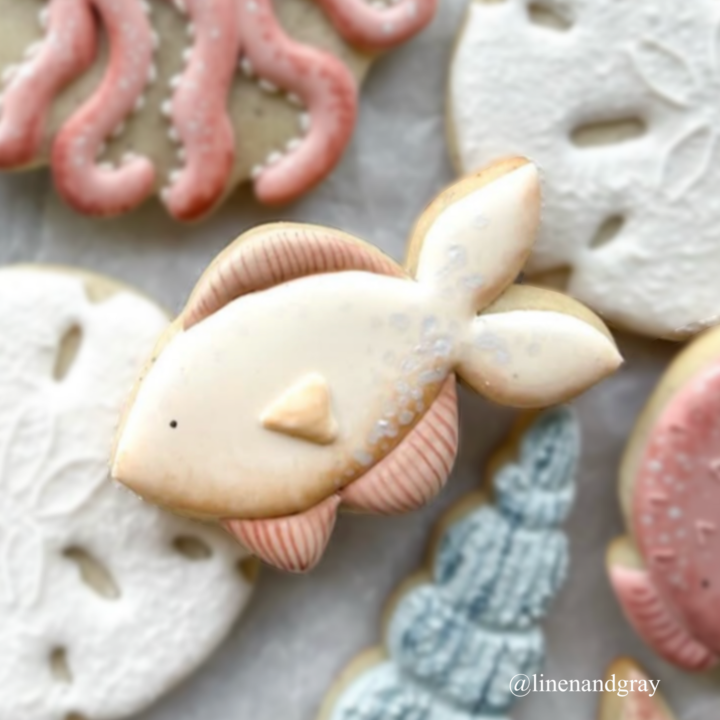 Fish cookie cutter (Linen & Gray)