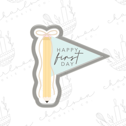Pennant flag no. 4 cookie cutter