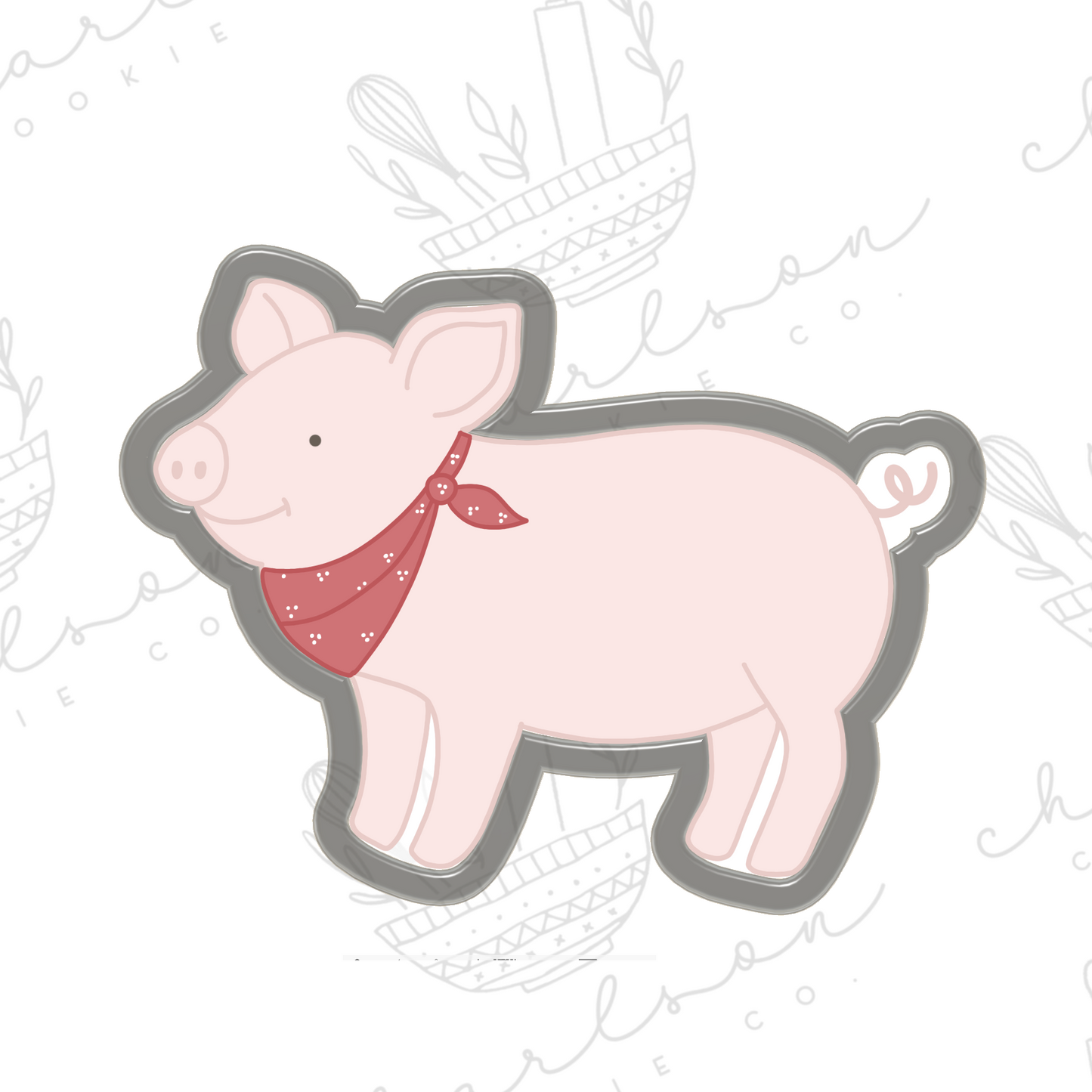 Pig no. 3 cookie cutter