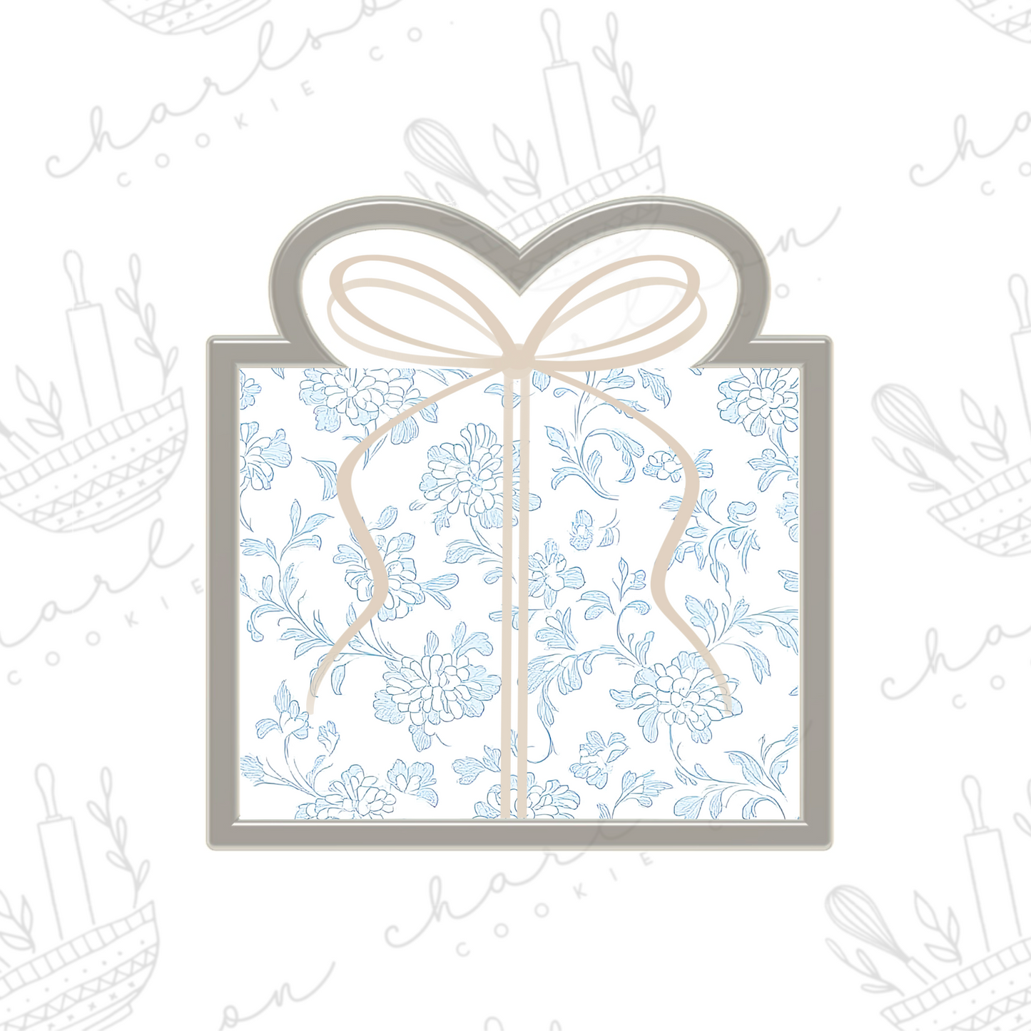 Gift box cookie cutter