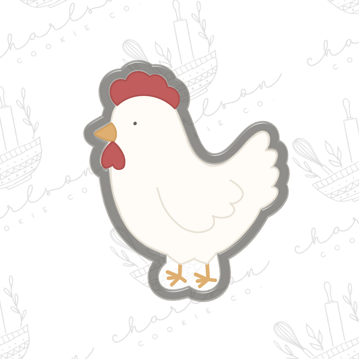 Hen no. 2 cookie cutter