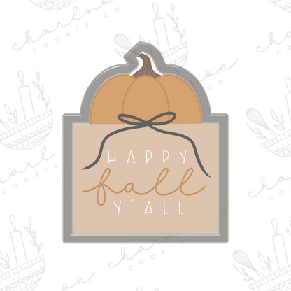 Pumpkin plaque no. 3 cookie cutter