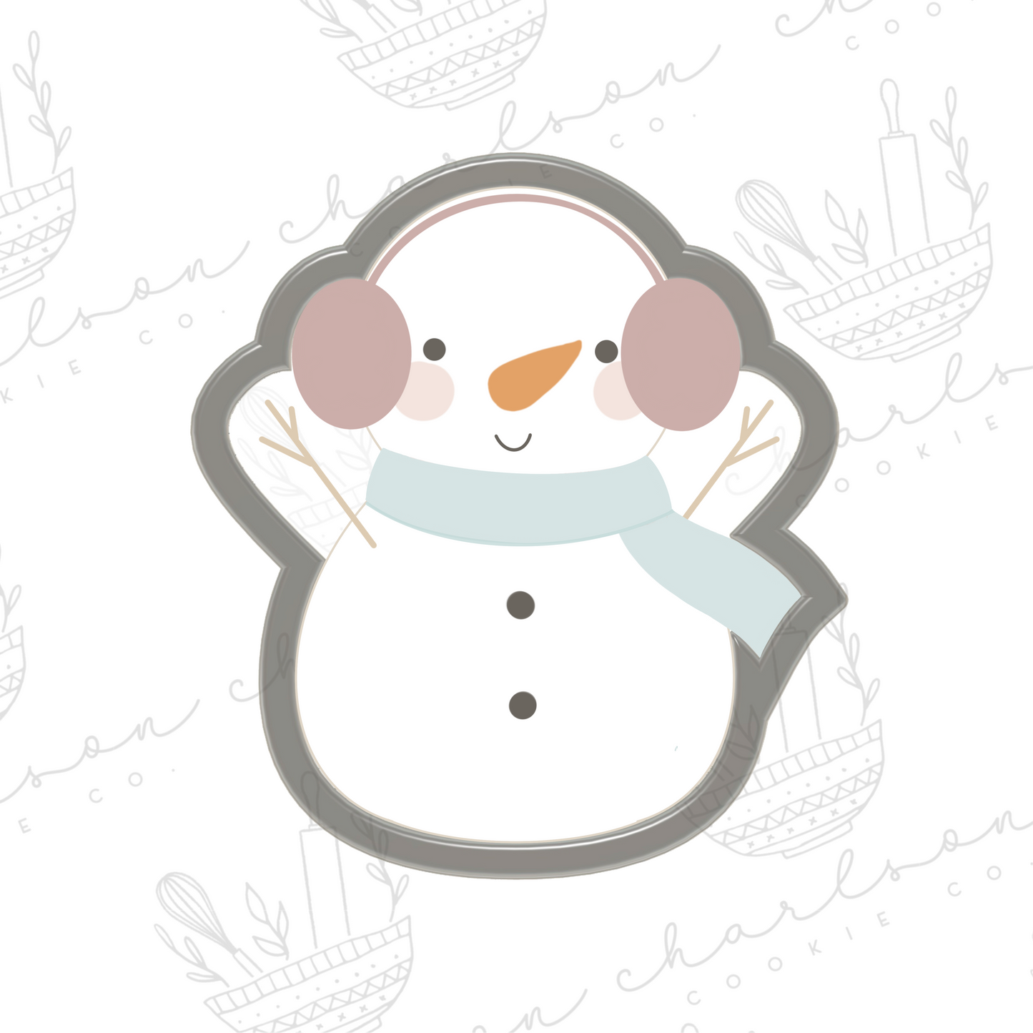 Snowman no. 4 cookie cutter