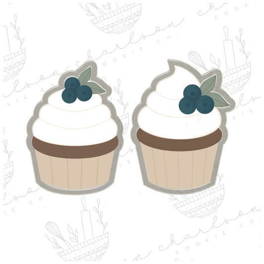 Berry cupcake cookie cutter