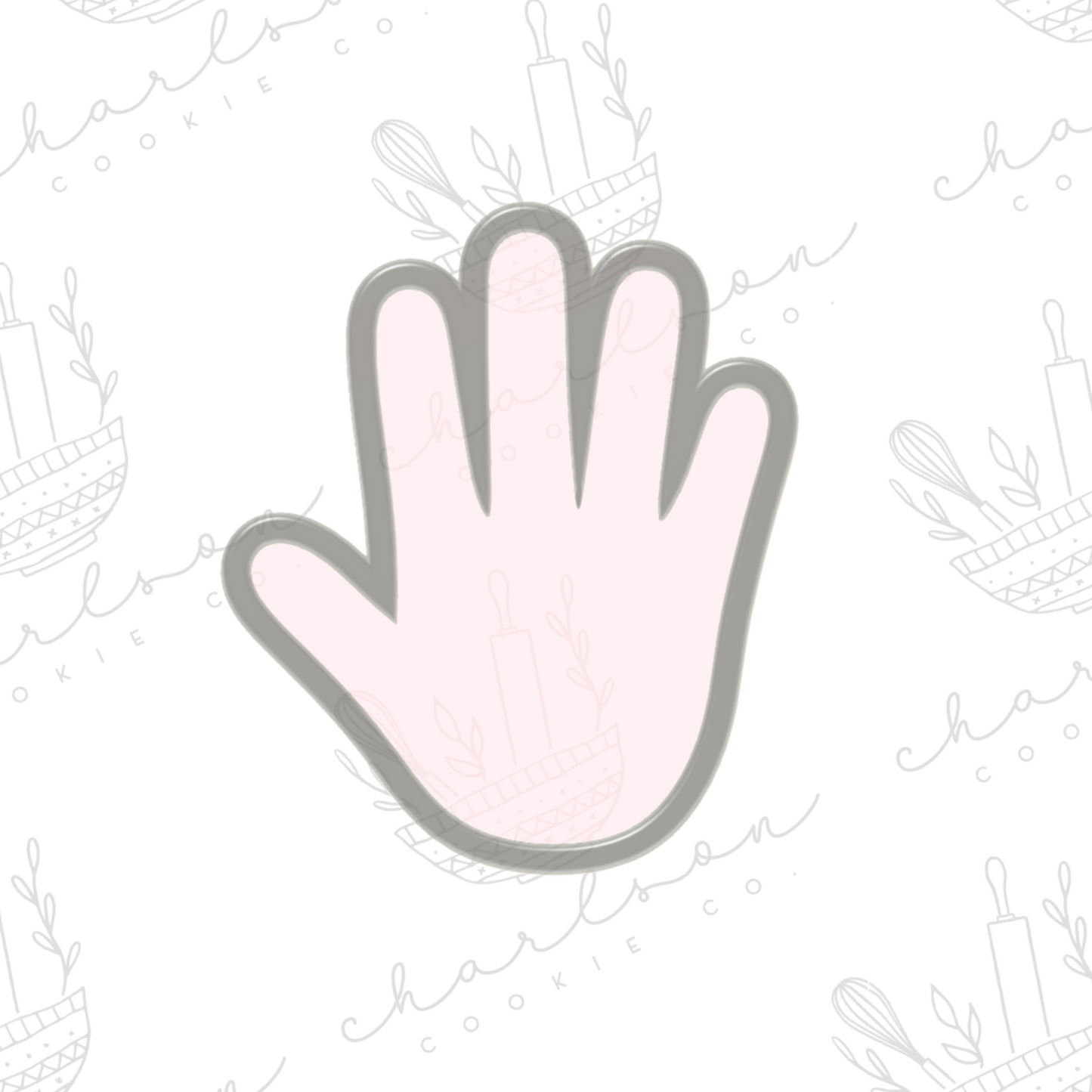 Handprint cookie cutter