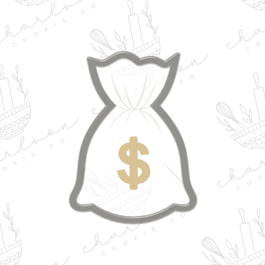 Money bag cookie cutter