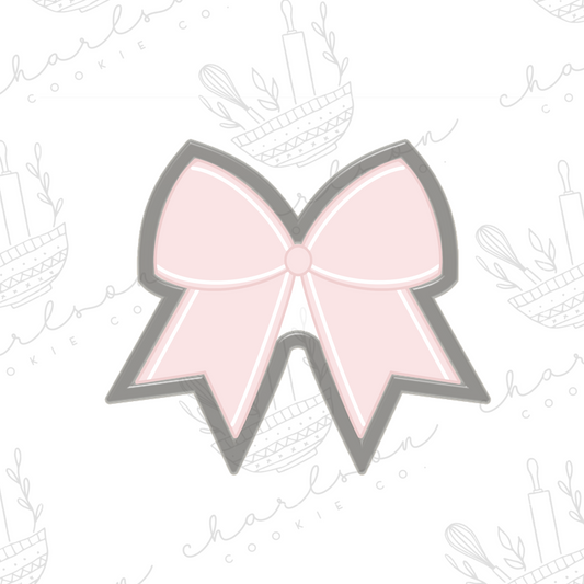 Cheer bow cookie cutter