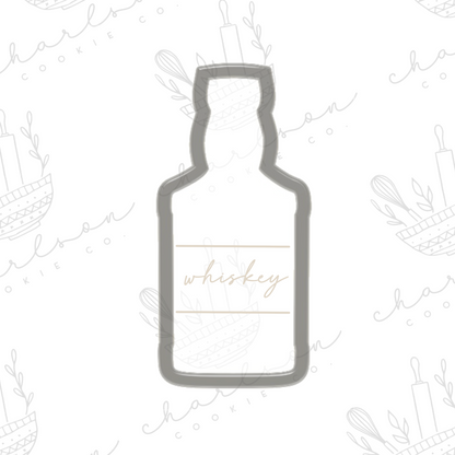 Whiskey bottle cookie cutter