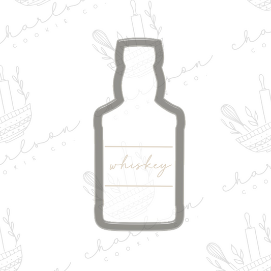 Whiskey bottle cookie cutter