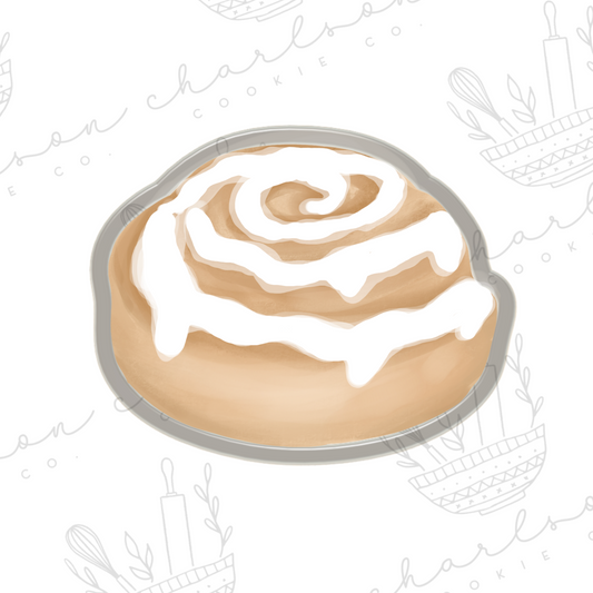 Cinnamon roll cookie cutter (sweetdeespatisserie)