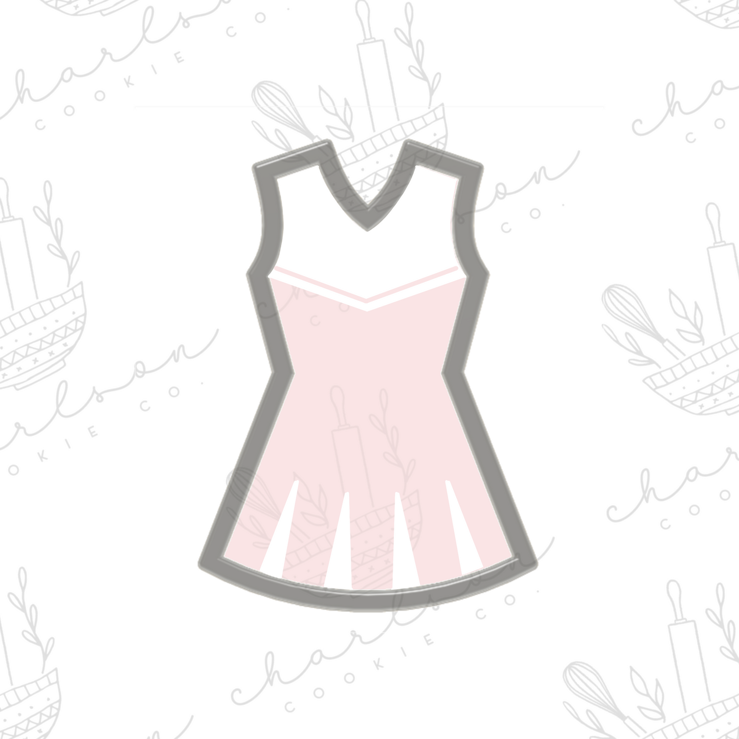 Cheer outfit cookie cutter