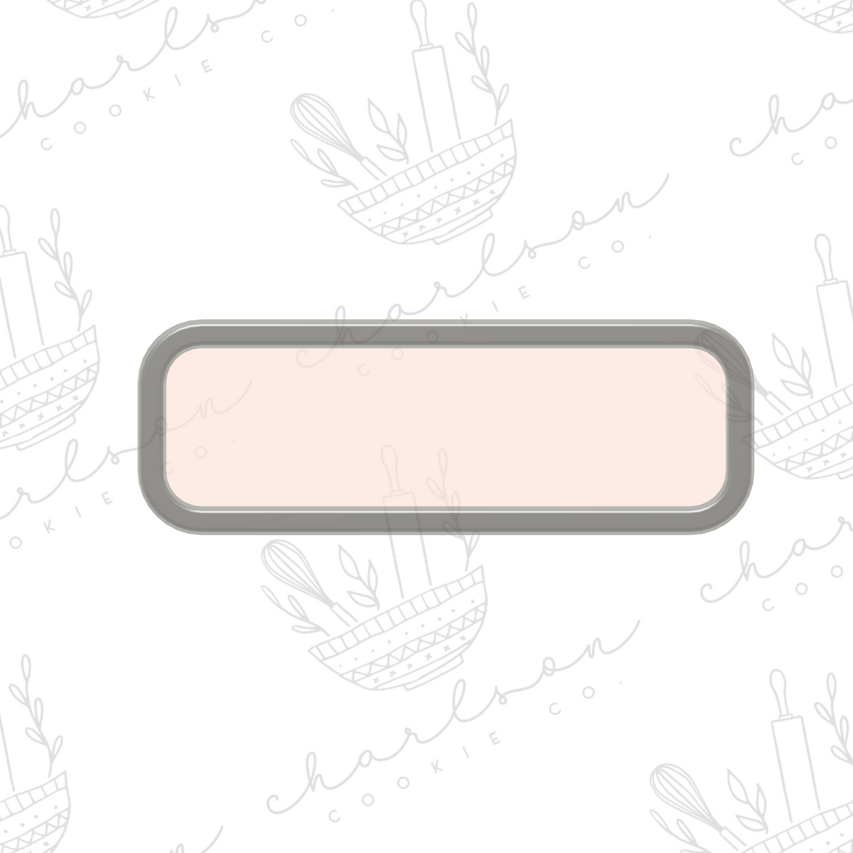 Rectangle (rounded off - skinny) cookie cutter