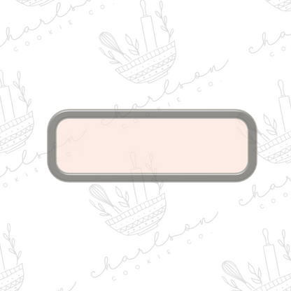 Rectangle (rounded off - skinny) cookie cutter