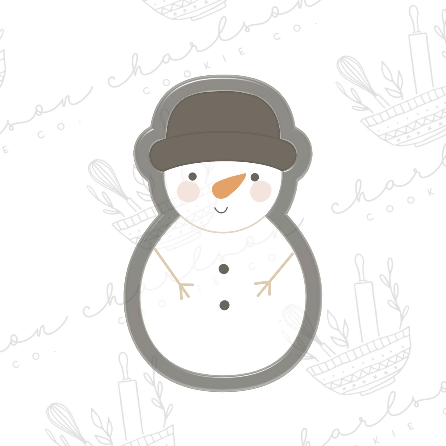 Snowman no. 2 cookie cutter